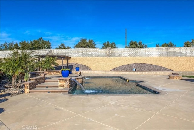 view of pool with a patio area