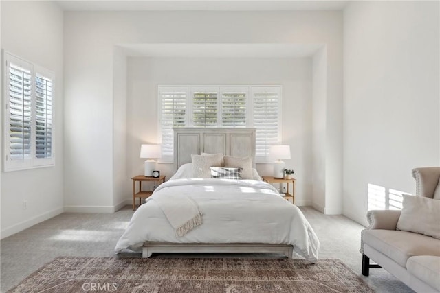 bedroom with carpet floors