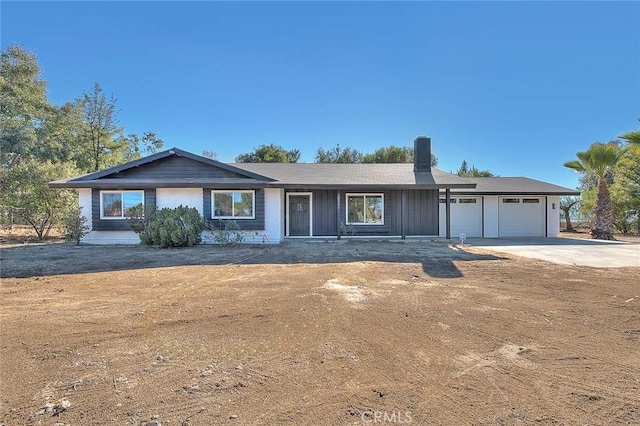 ranch-style house with a garage