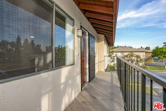 view of balcony