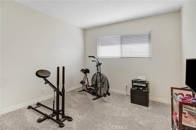 22616 Cardinal St, Grand Terrace, CA 92313 - exercise area with carpet floors and baseboards