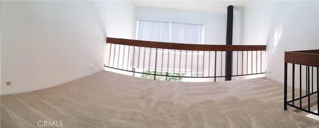 interior space featuring carpet flooring