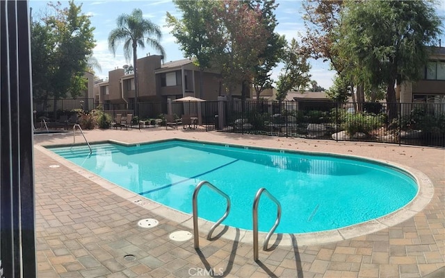 view of pool with a patio