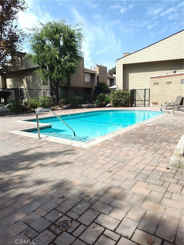 view of pool with a patio