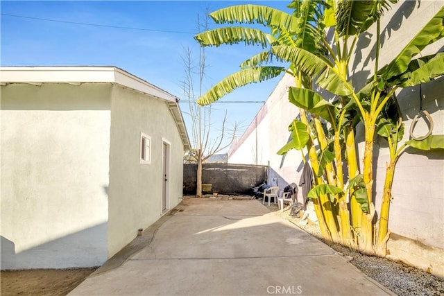 view of home's exterior featuring a patio