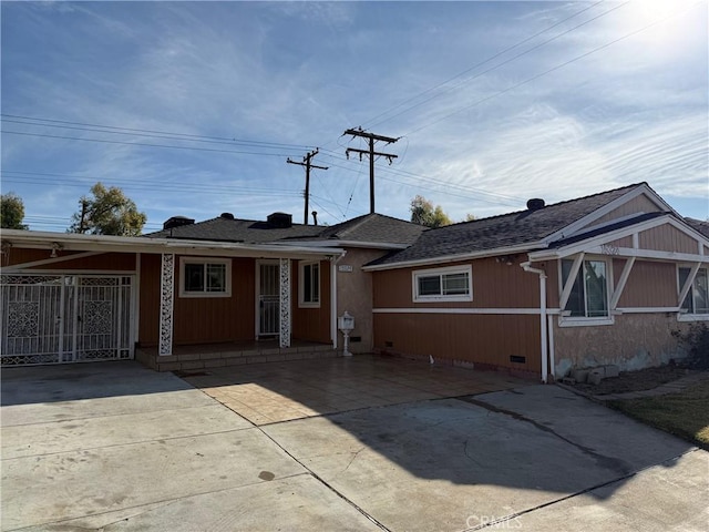 view of ranch-style house