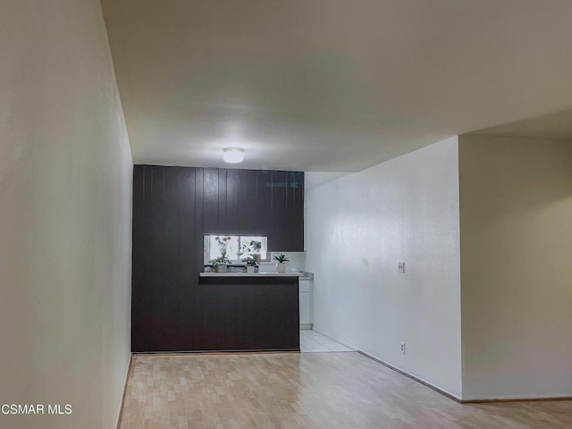 empty room featuring light hardwood / wood-style floors