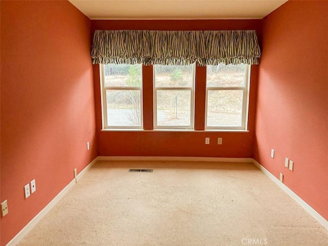 view of carpeted empty room