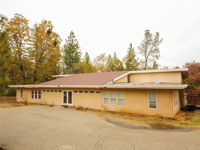 view of rear view of property