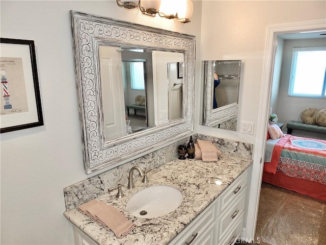 bathroom with vanity