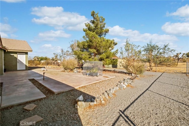 view of yard featuring a patio area