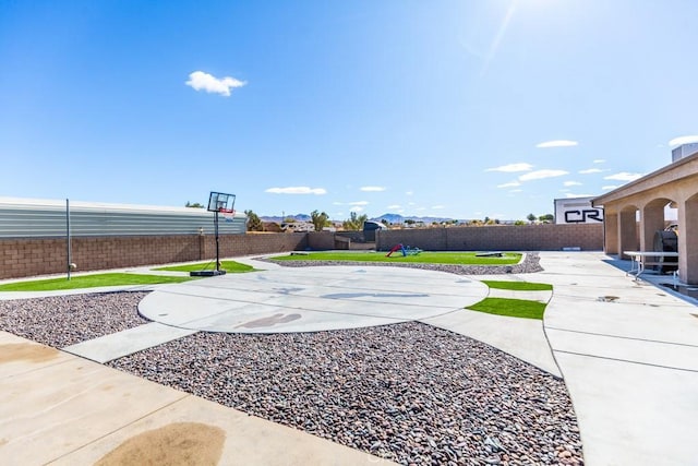 view of basketball court