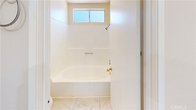 bathroom featuring tub / shower combination