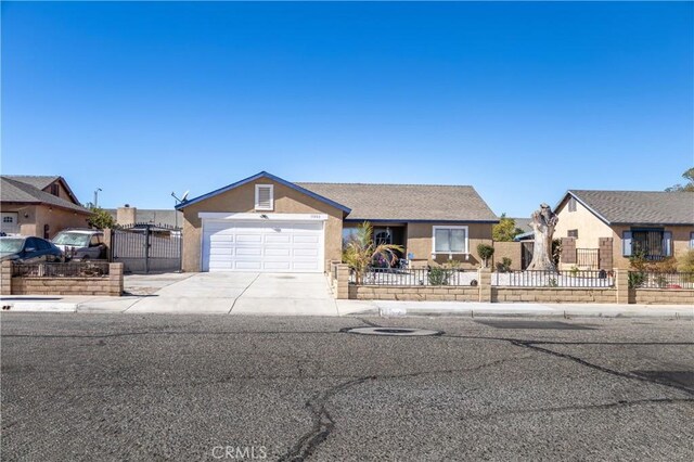 ranch-style house with a garage