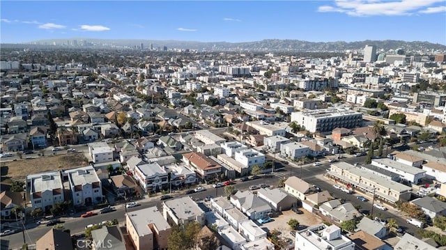 bird's eye view featuring a mountain view