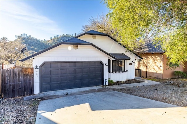 view of front of house featuring a garage