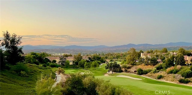 view of property's community featuring a mountain view