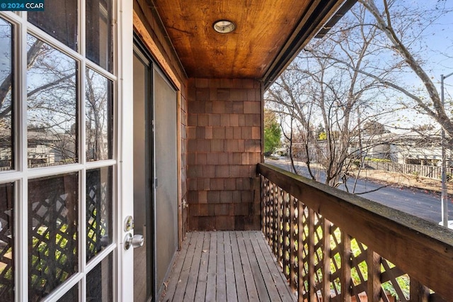 view of balcony