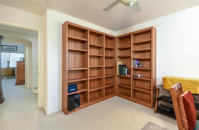 office with ceiling fan