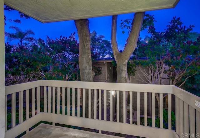 view of balcony