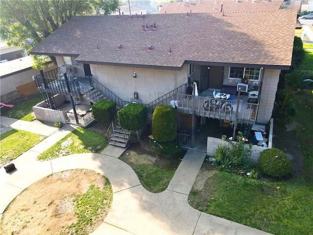 rear view of property with a patio area