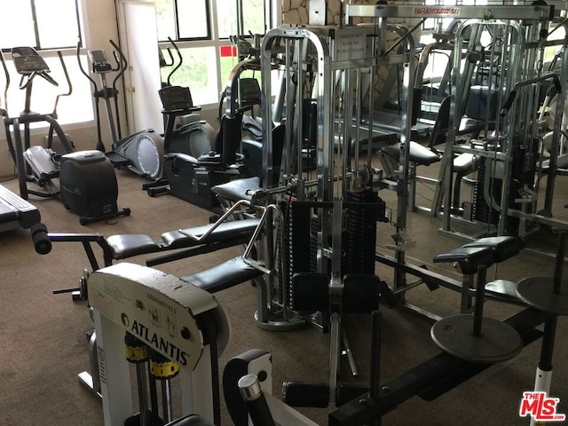 view of workout area