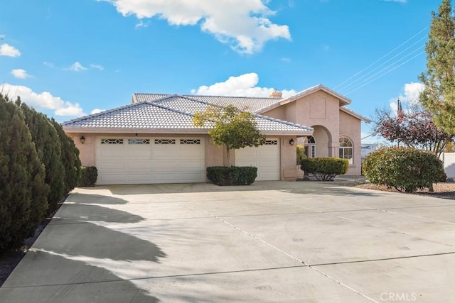 view of front of house featuring a garage