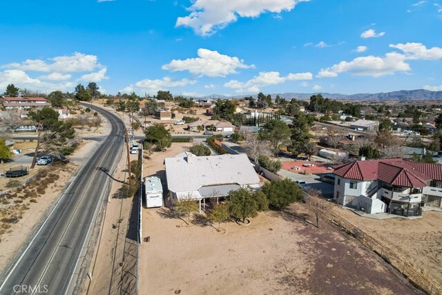 aerial view featuring a mountain view