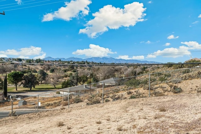 mountain view featuring a rural view