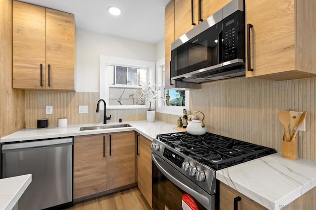 kitchen featuring sink and stainless steel appliances