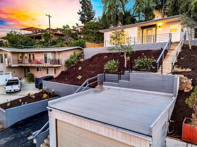 view of front of house featuring a garage