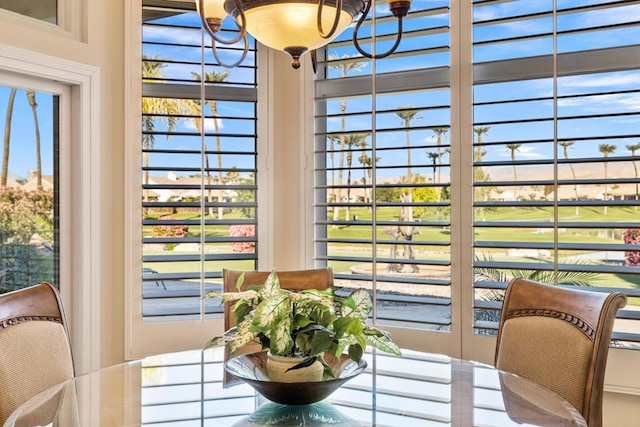 view of dining space