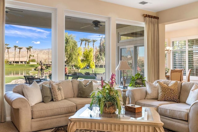 view of sunroom / solarium