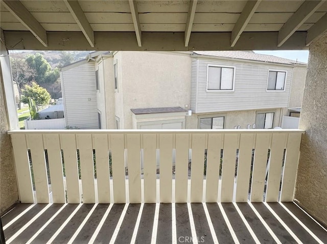 view of balcony