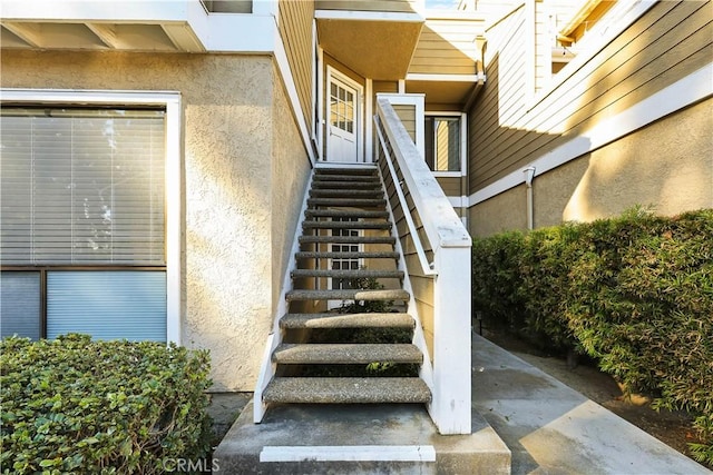 view of stairs