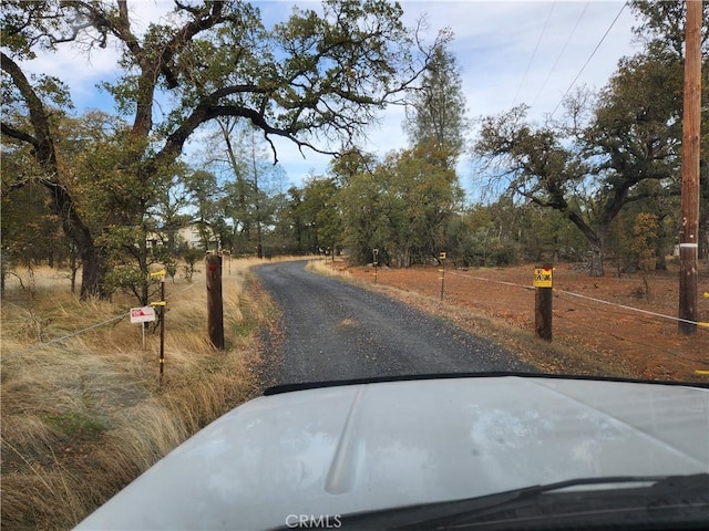 view of road