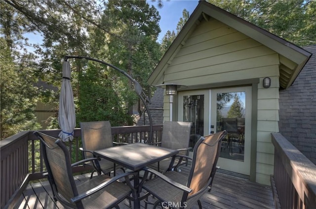 view of deck