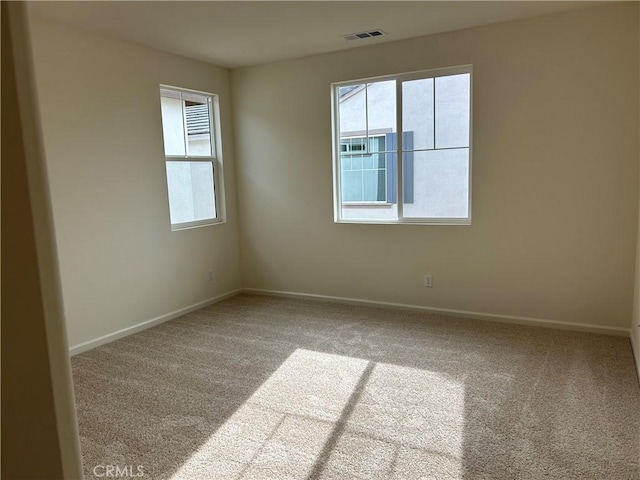 view of carpeted empty room