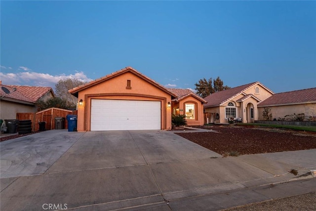 ranch-style house with a garage