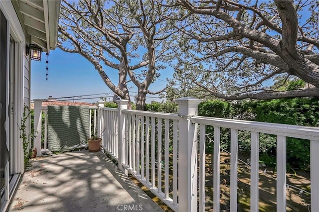 view of balcony