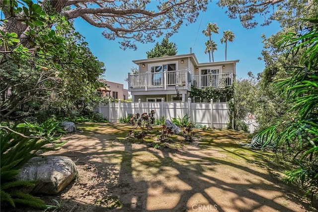 view of rear view of property