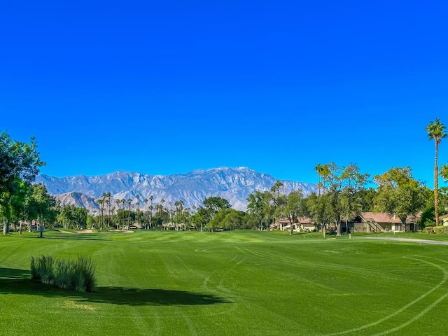 view of home's community featuring a mountain view