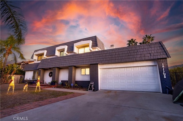 view of front of house featuring a garage