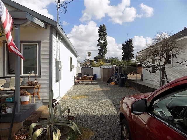 view of home's exterior with a patio area