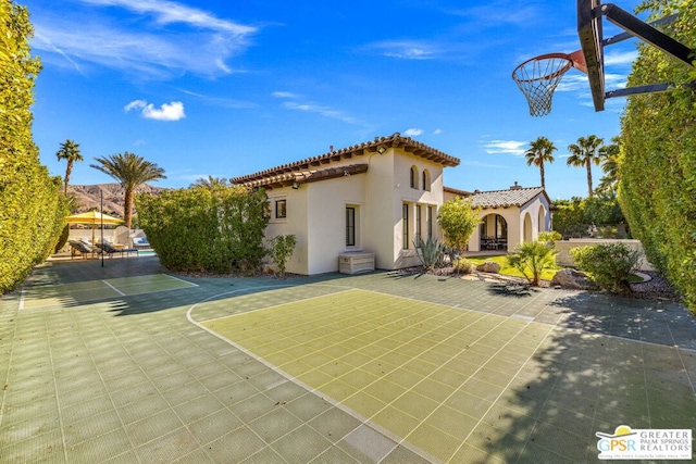 view of basketball court