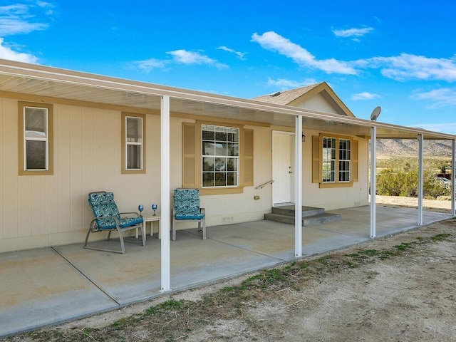 exterior space featuring a patio