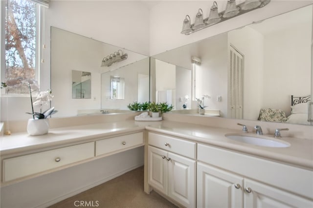 bathroom featuring vanity