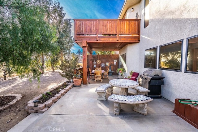 view of patio / terrace with area for grilling