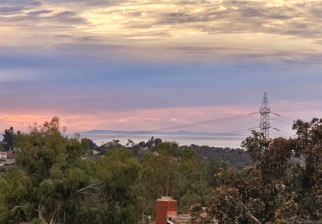 view of nature at dusk