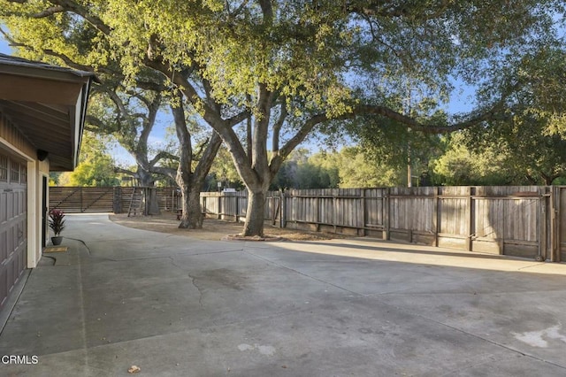 view of patio / terrace featuring a fenced backyard